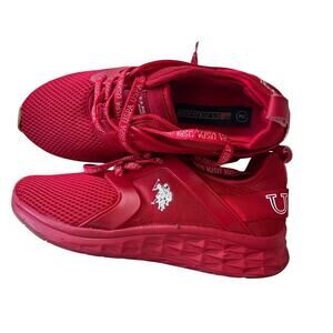 U.S. Polo Association Womens red casual sneaker shoes size 9